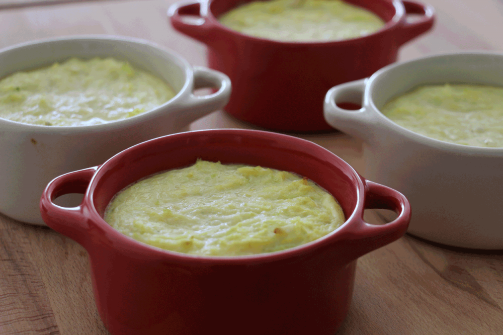 Flan de courgette au lait de coco