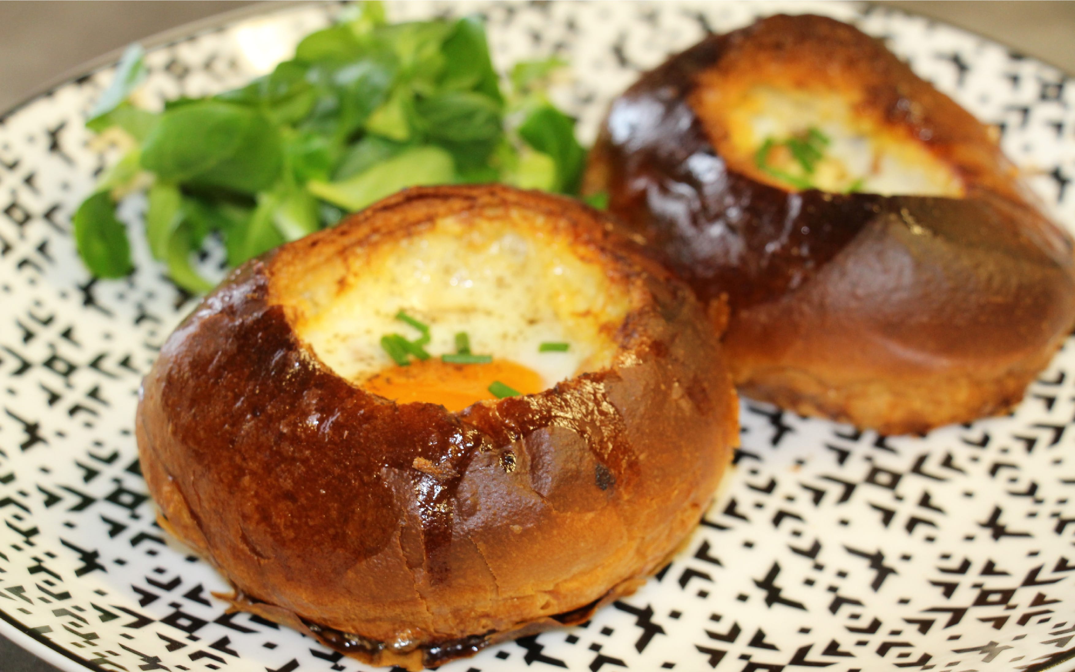 Brioche œuf cocotte au foie gras